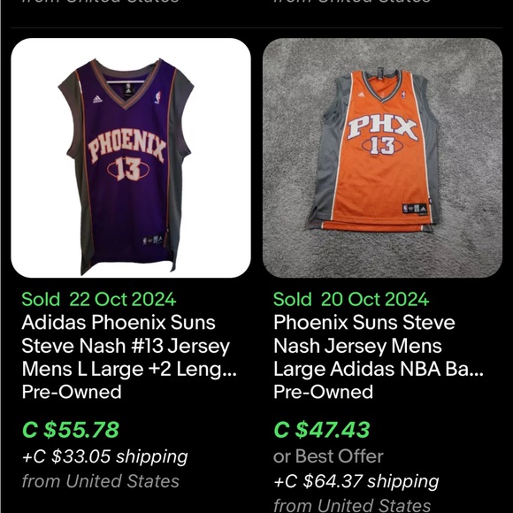 Vintage Steve Nash Phoenix Suns Jersey / XL / Reebok / NBA - Picture 8 of 9